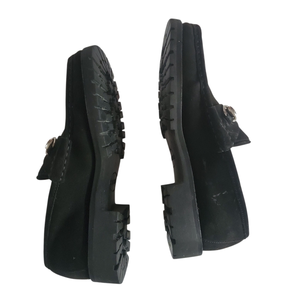 Gucci Black Loafers with Silver Accents - Picture 6 of 14